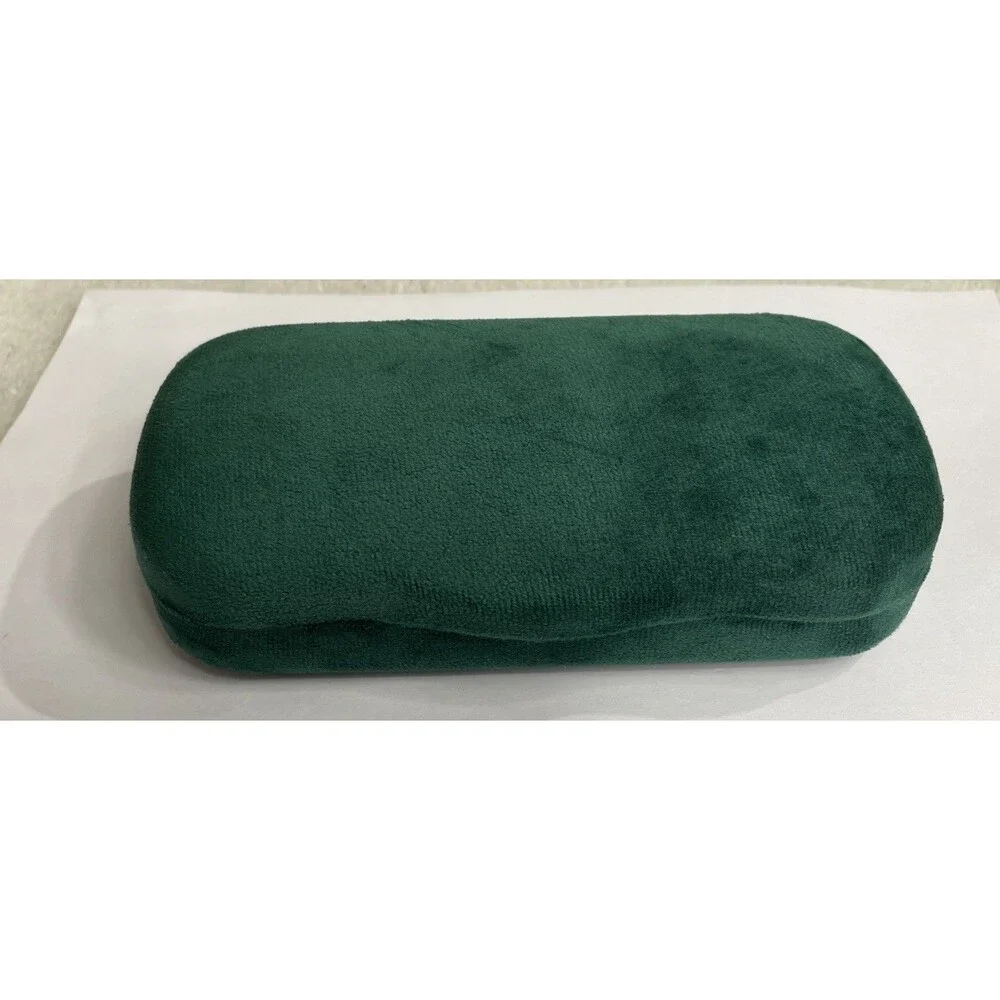 NEW GUCCI TEAL GREEN VELVET LARGE CASE EYEGLASSES SUNGLASSES CASE